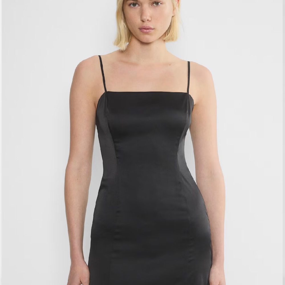 Aritzia satin shimmer dress